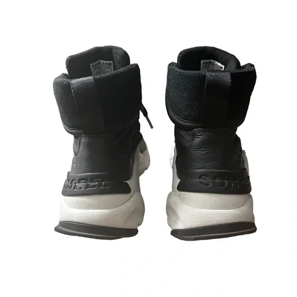 SOREL Kinetic RNEGD Conquest Waterproof Sneaker Black/White Size 6.5 - Picture 7 of 9